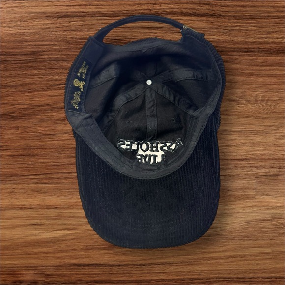 Assholes Live Forever Corduroy Hat Novelty Embroidered Slogan Cap Adjustable OS - Picture 6 of 7